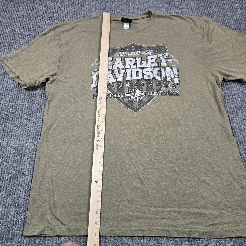 Harley-Davidson‎ Shirt Mens XL Green Myrtle Beach Graphic Tee 2017 Moto Biker
